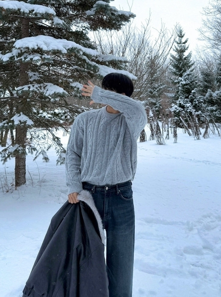 Winter Knit Pullover Sweater