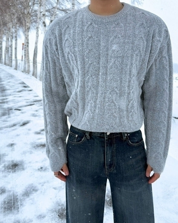 Winter Knit Pullover Sweater
