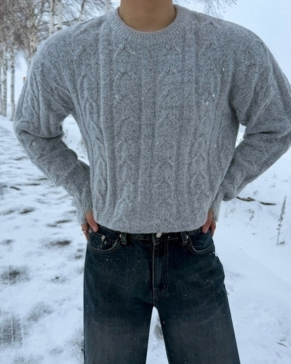 Winter Knit Pullover Sweater