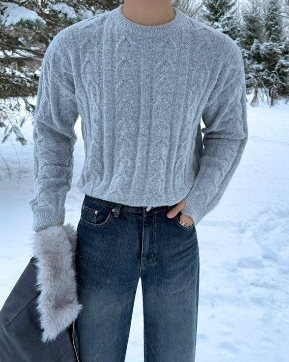 Winter Knit Pullover Sweater