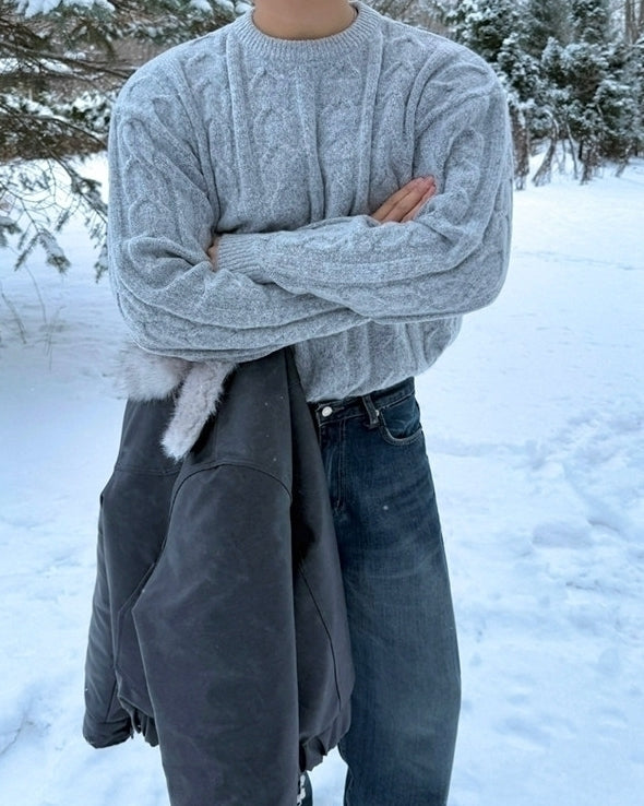 Winter Knit Pullover Sweater