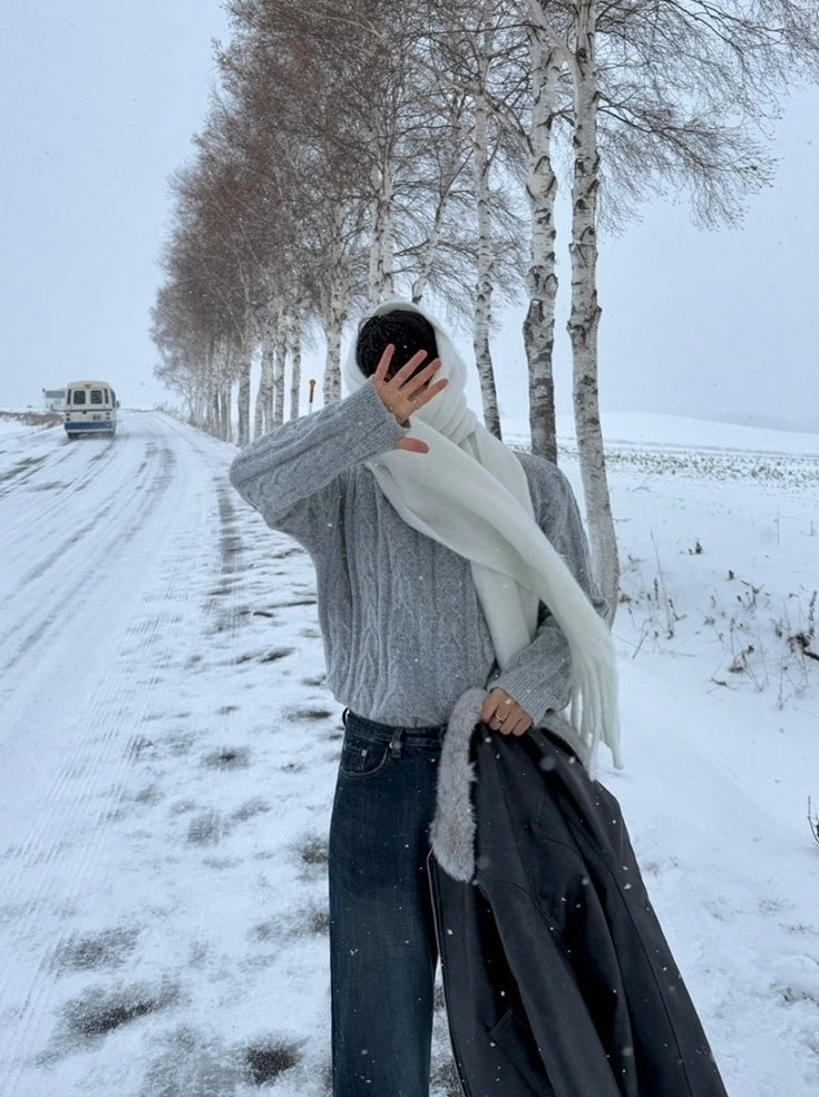 Winter Knit Pullover Sweater