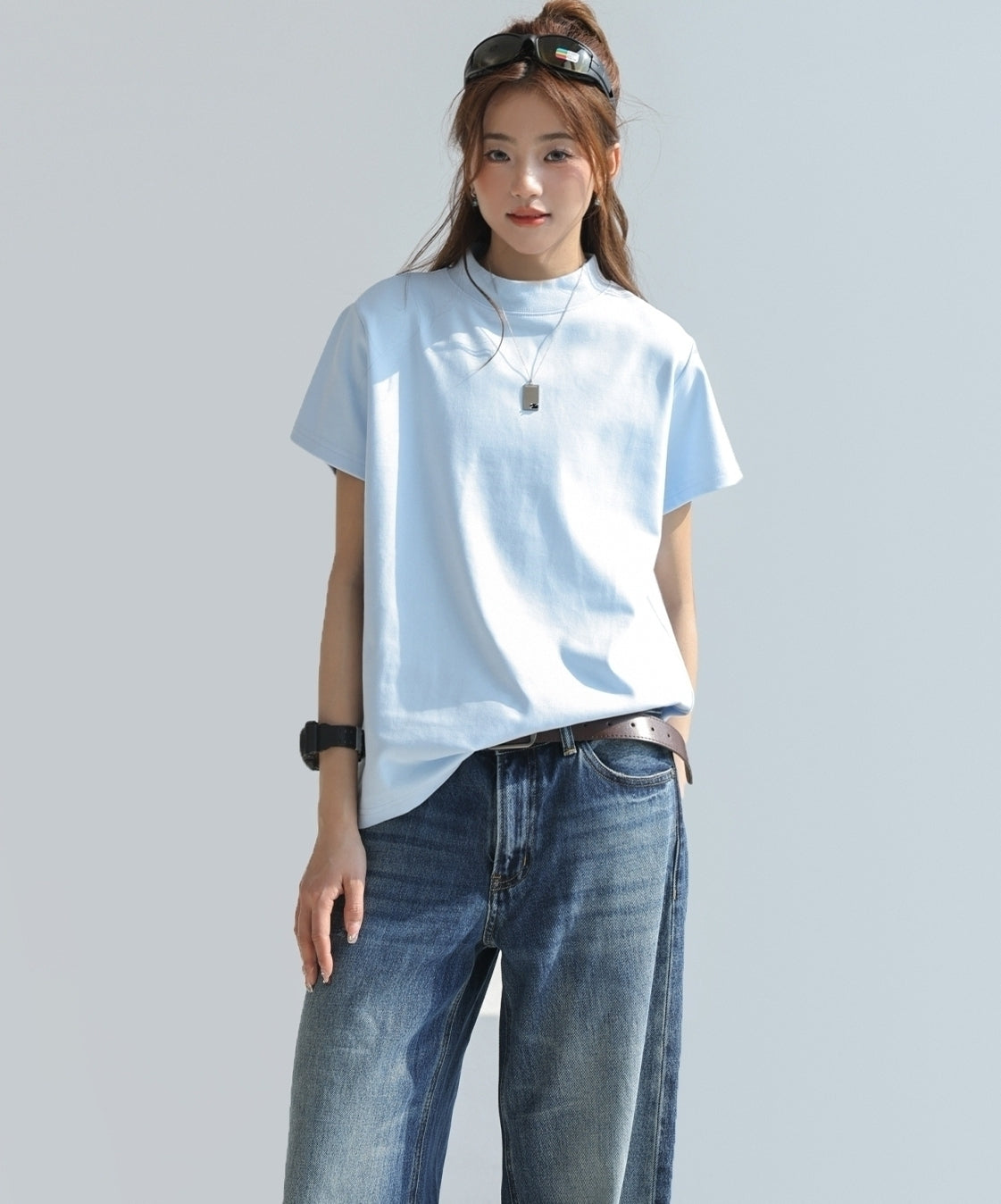 Classic Crew Neck Relaxed Fit Summer T Shirt
