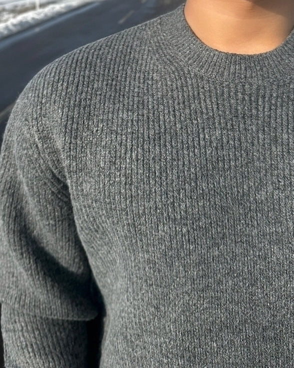 Cozy Korean Style Crewneck Pullover Sweater
