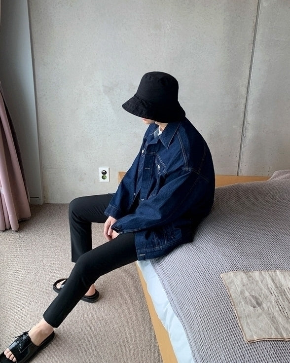 Classic Denim Jacket Casual Loose Fit Stylish Outerwear