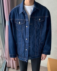 Classic Denim Jacket Casual Loose Fit Stylish Outerwear