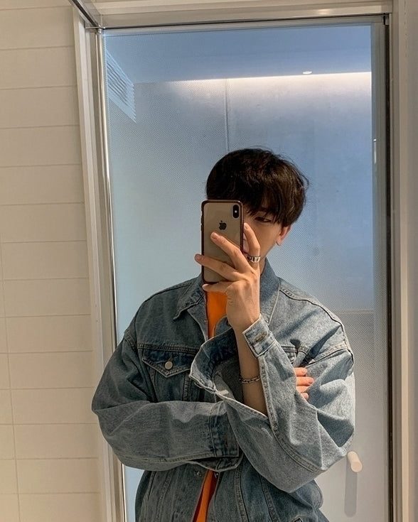 Classic Denim Jacket Casual Loose Fit Stylish Outerwear