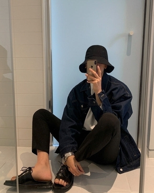 Classic Denim Jacket Casual Loose Fit Stylish Outerwear