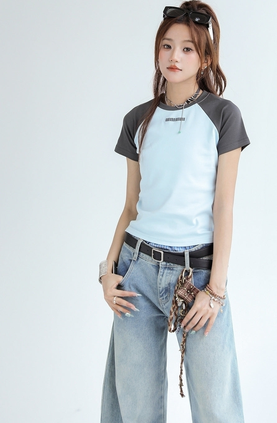 Classic Heavyweight Raglan Slim Fit Short Sleeve Top