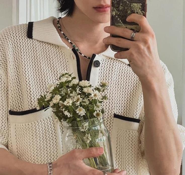 Classic Knit Polo Cardigan Short Sleeve Sweater