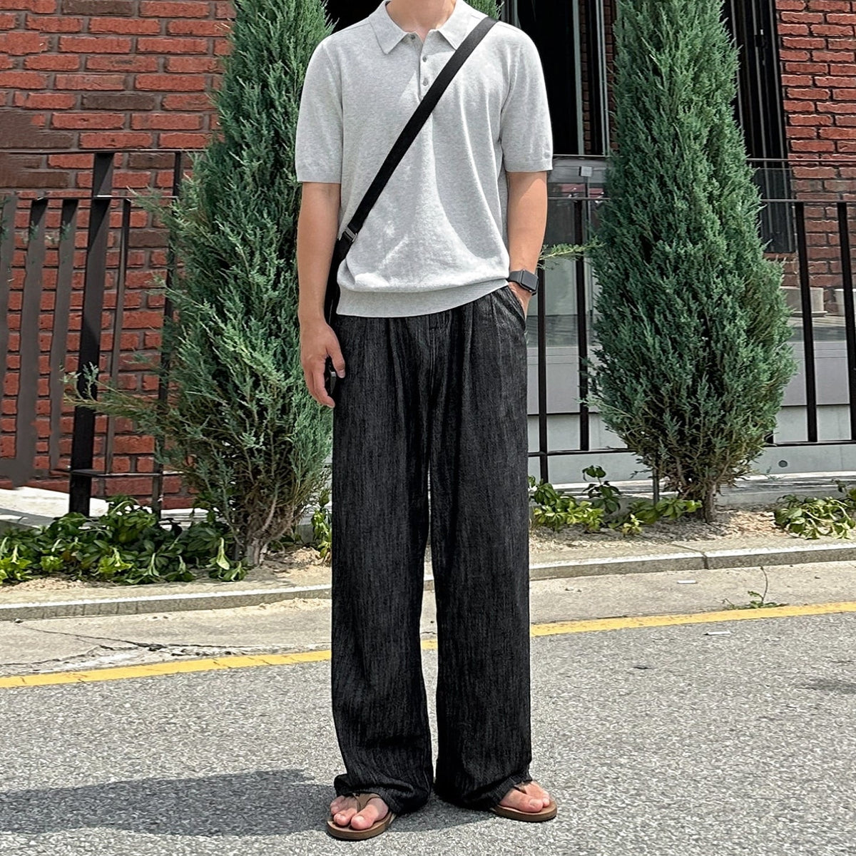 Classic Knit Polo Casual Short Sleeve Shirt