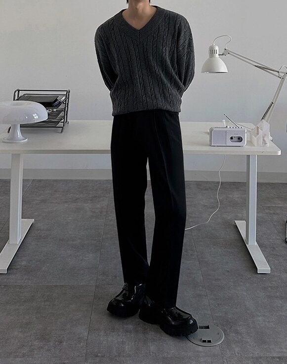 Classic Knit Pullover Sweater