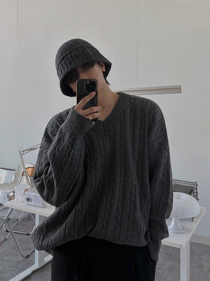 Classic Knit Pullover Sweater