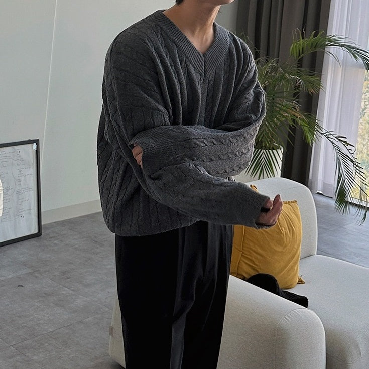 Classic Knit Pullover Sweater