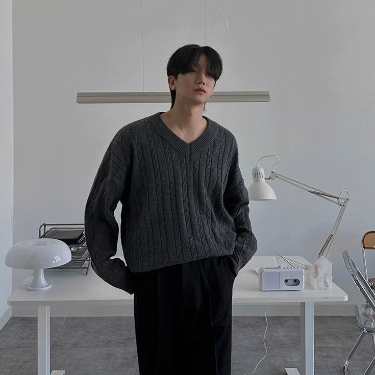 Classic Knit Pullover Sweater