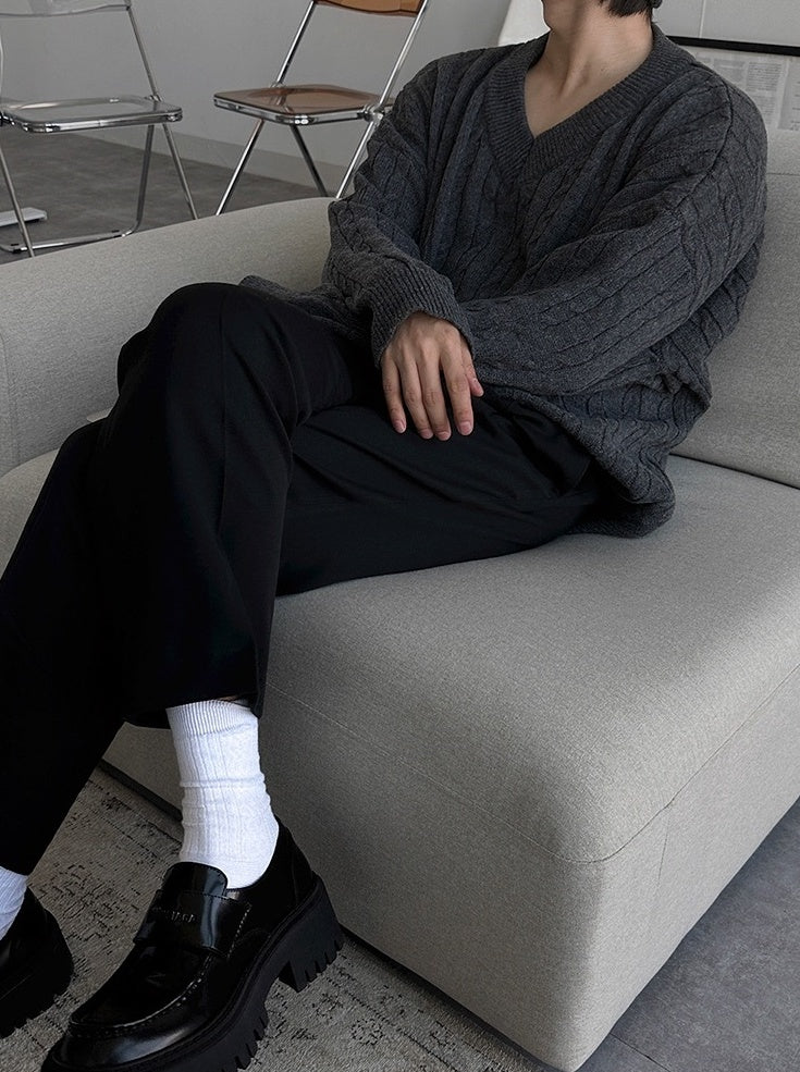 Classic Knit Pullover Sweater