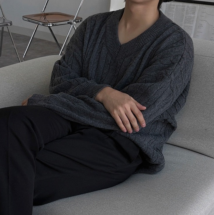 Classic Knit Pullover Sweater
