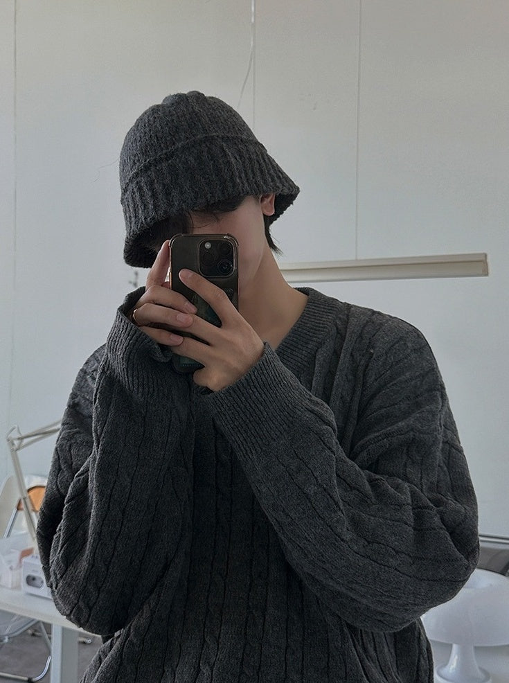 Classic Knit Pullover Sweater