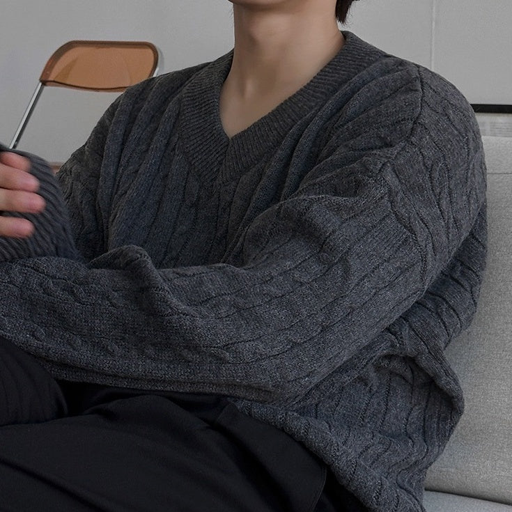 Classic Knit Pullover Sweater