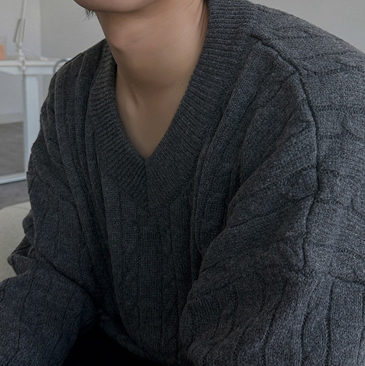 Classic Knit Pullover Sweater