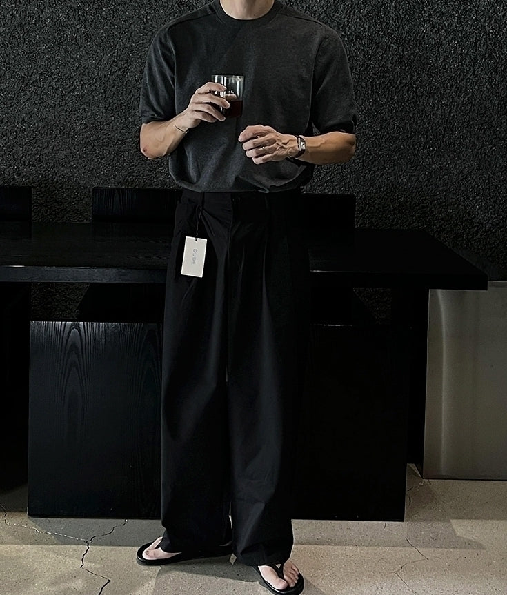 Classic Knit Short Sleeve Commuter Top