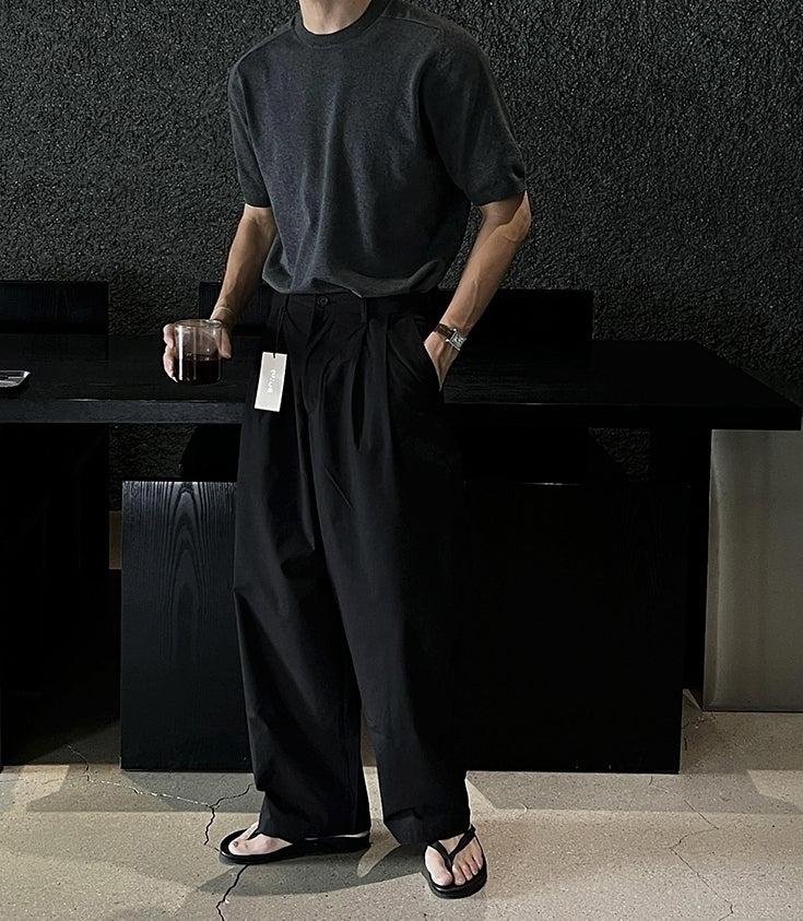 Classic Knit Short Sleeve Commuter Top