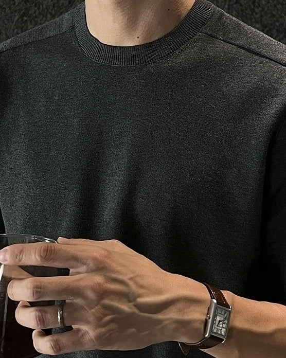Classic Knit Short Sleeve Commuter Top