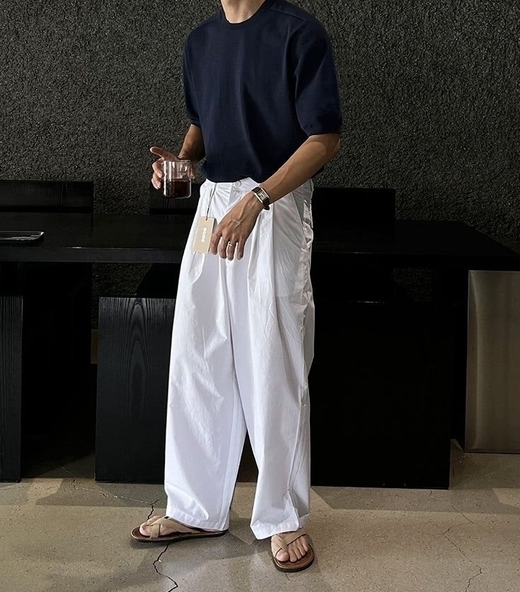 Classic Knit Short Sleeve Commuter Top