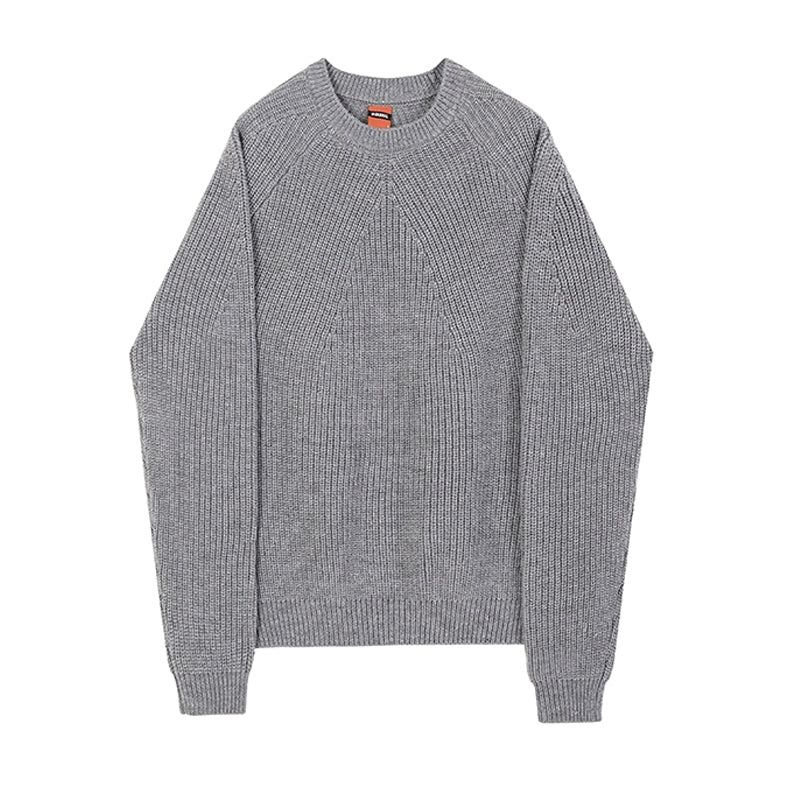 Classic Knit Sweater Soft Casual Pullover Outerwear