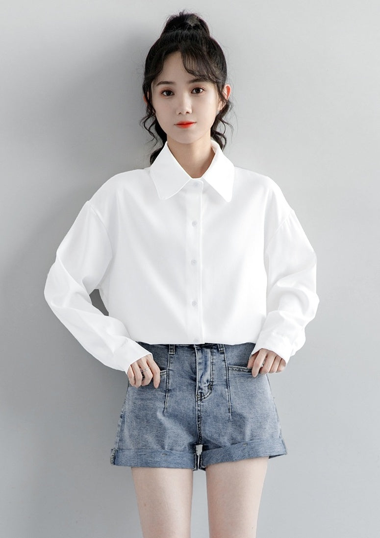 Classic Long Sleeve White Shirt