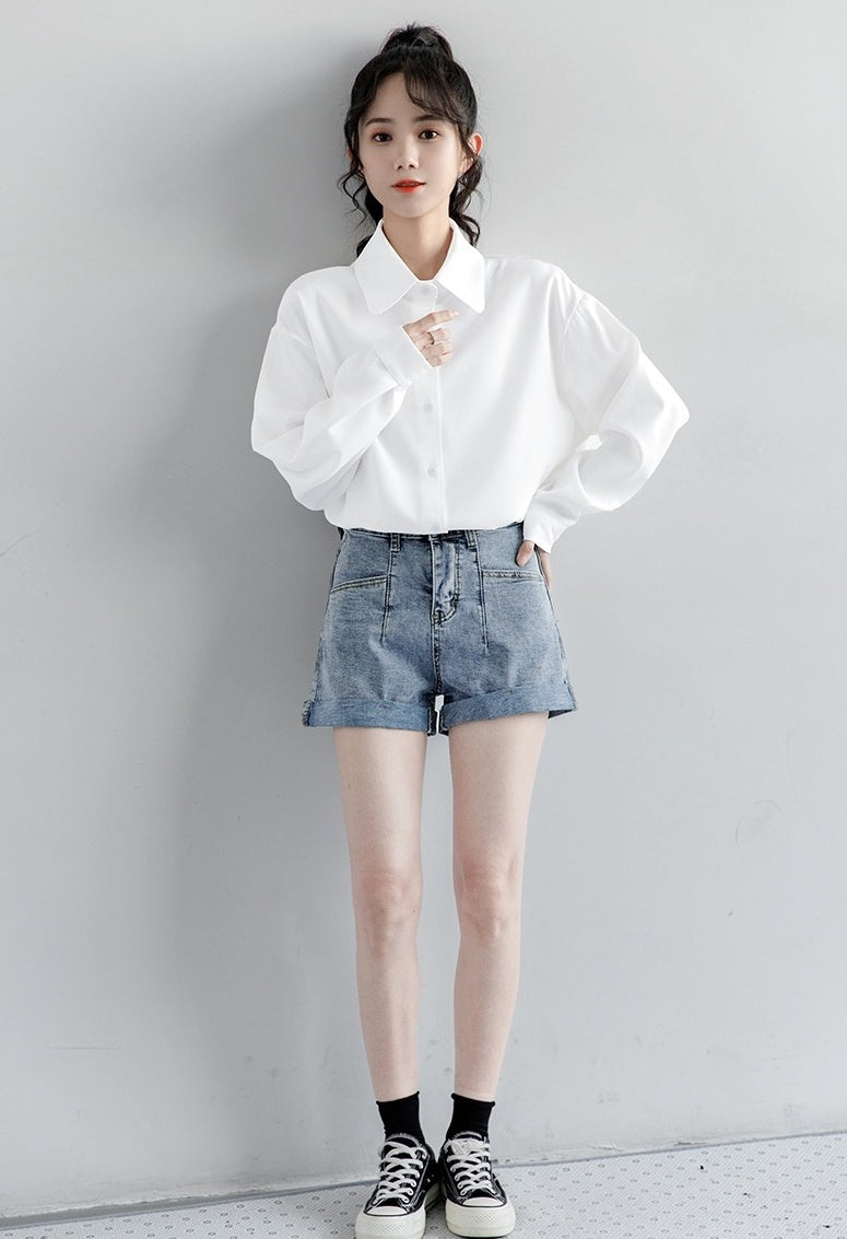 Classic Long Sleeve White Shirt