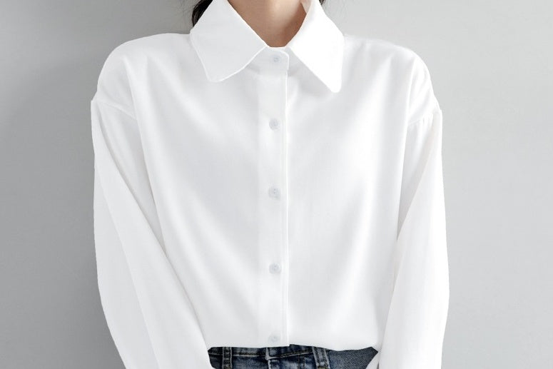 Classic Long Sleeve White Shirt