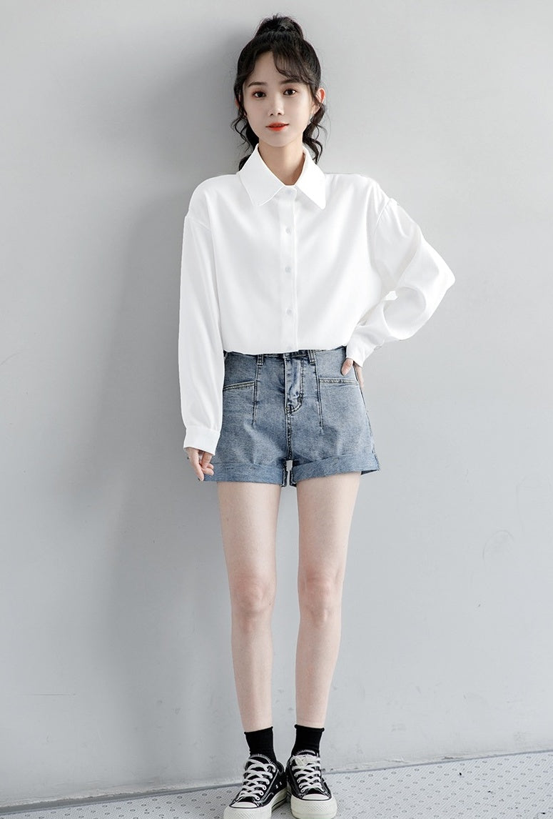 Classic Long Sleeve White Shirt