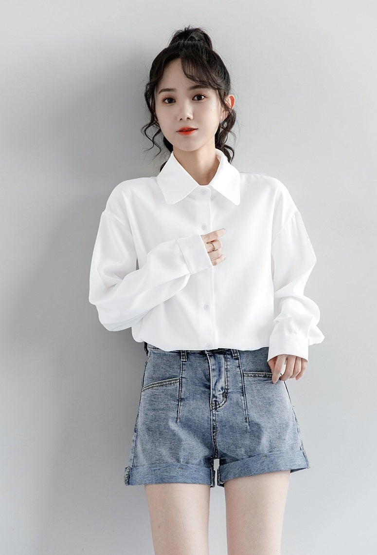 Classic Long Sleeve White Shirt