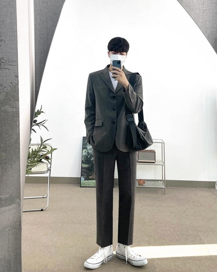 Classic Loose Fit Business Trousers