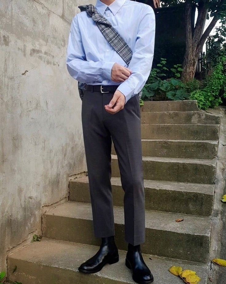 Classic Loose Fit Business Trousers