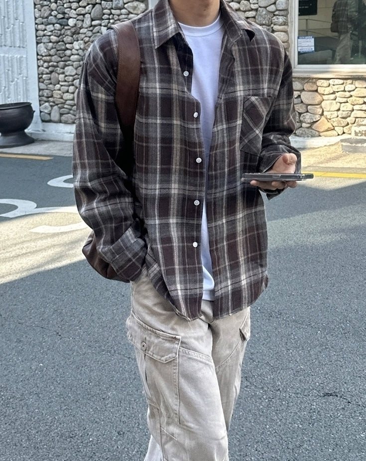 Classic Loose Fit Denim Cargo Trousers