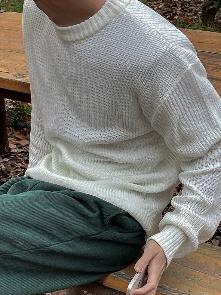 Classic Pullover Sweater Warm Knitwear