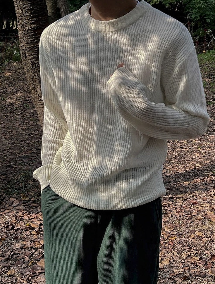 Classic Pullover Sweater Warm Knitwear