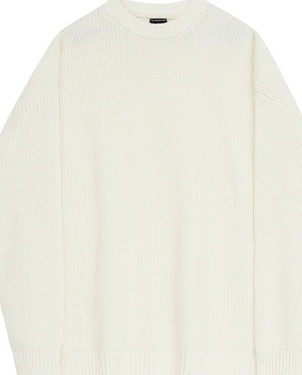 Classic Pullover Sweater Warm Knitwear