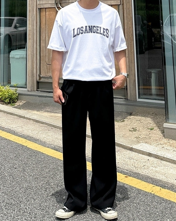 Classic Relaxed Fit Straight Leg Casual Trousers