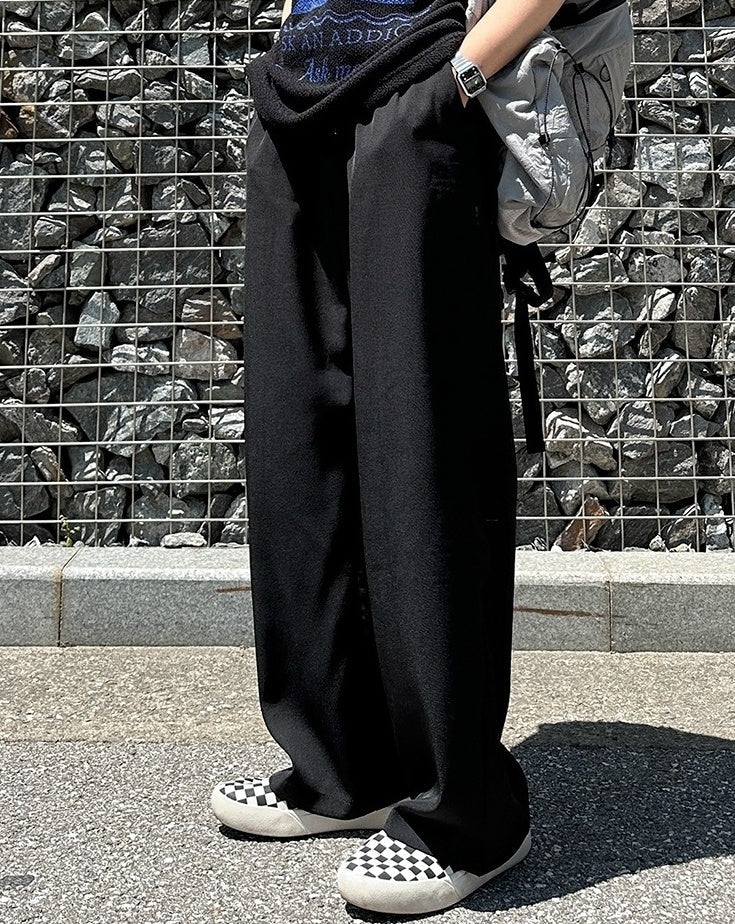 Classic Relaxed Fit Straight Leg Casual Trousers
