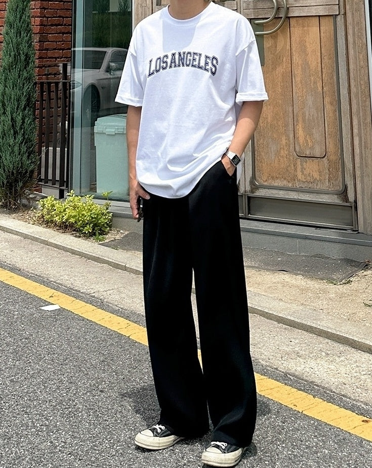 Classic Relaxed Fit Straight Leg Casual Trousers