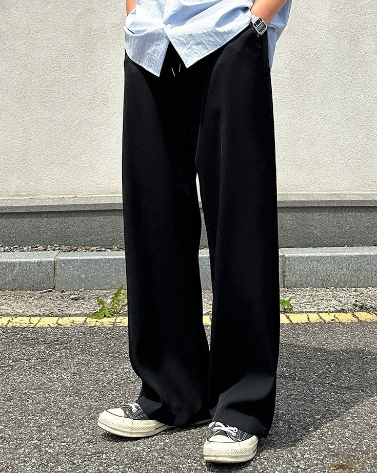 Classic Relaxed Fit Straight Leg Casual Trousers