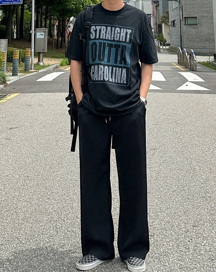 Classic Relaxed Fit Straight Leg Casual Trousers