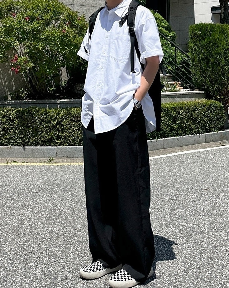 Classic Relaxed Fit Straight Leg Casual Trousers