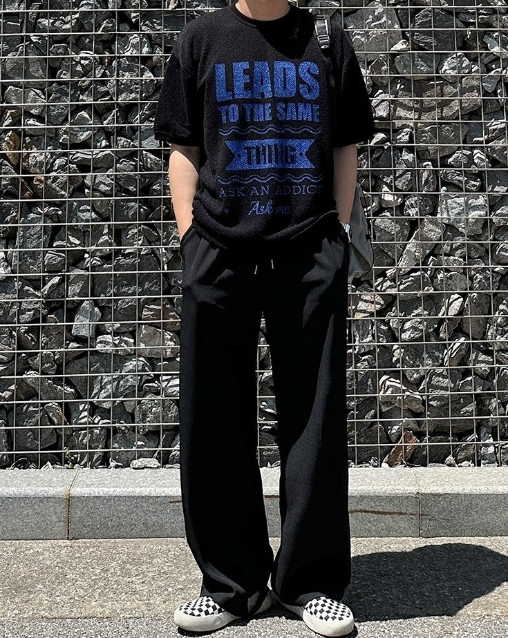 Classic Relaxed Fit Straight Leg Casual Trousers