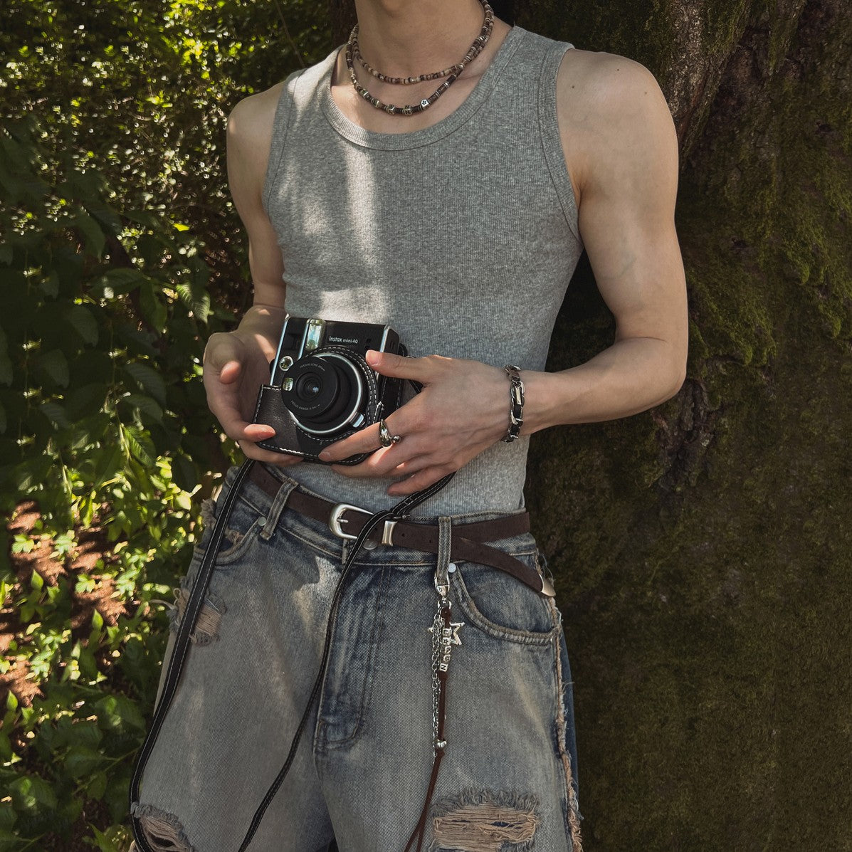 Classic Slim Fit Sleeveless Crewneck Tank Top