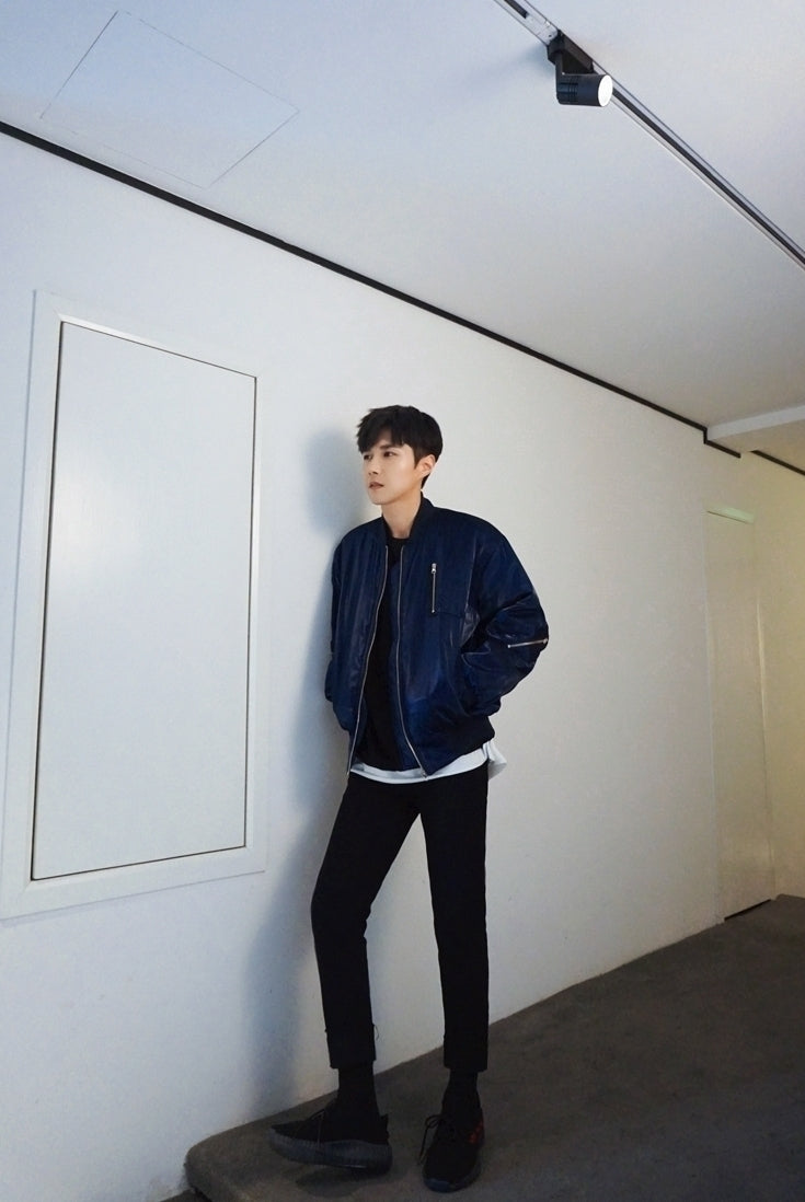 Classic Warm Padded Baseball Jacket With Pockets