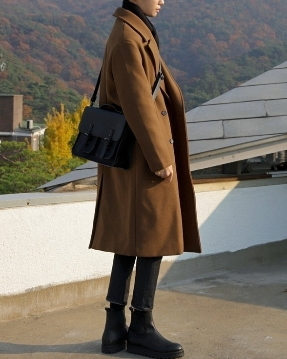 Classic Blend Overcoat Winter Casual Style